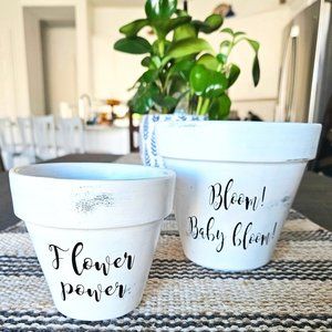 NEW Set of 2 flower pots